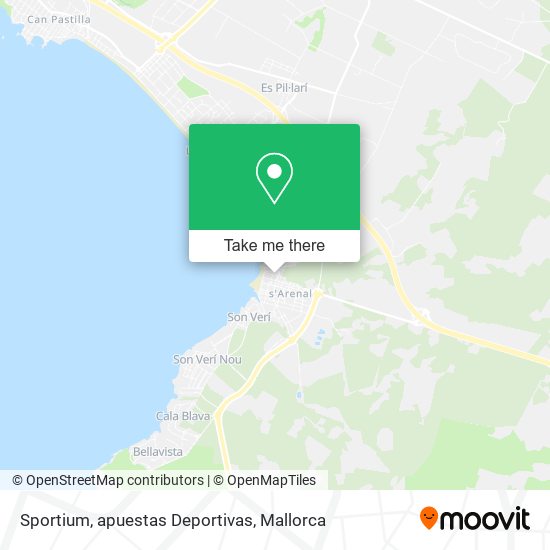 Sportium, apuestas Deportivas map