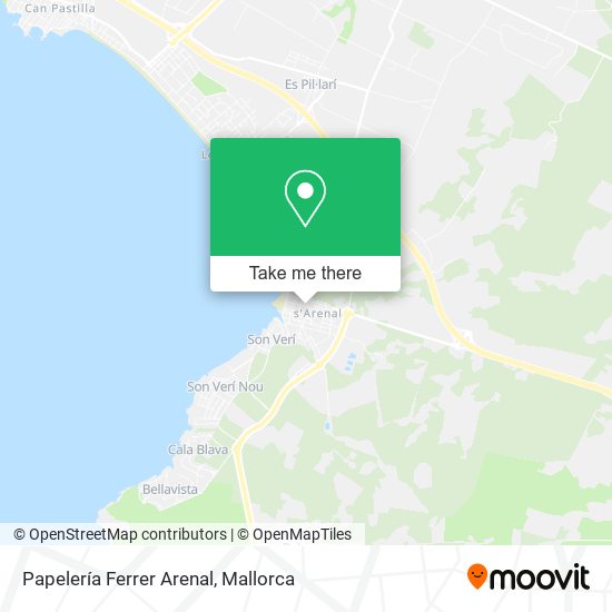 Papelería Ferrer Arenal map