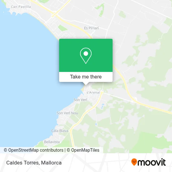 Caldes Torres map