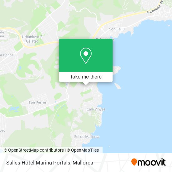 Salles Hotel Marina Portals map
