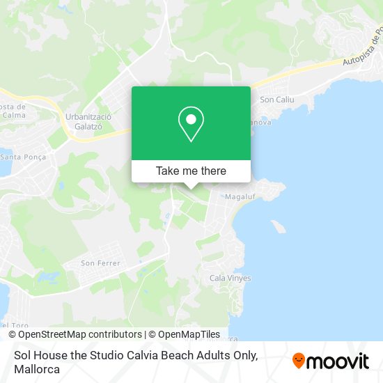 Sol House the Studio Calvia Beach Adults Only map