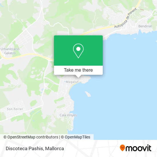 Discoteca Pashis map