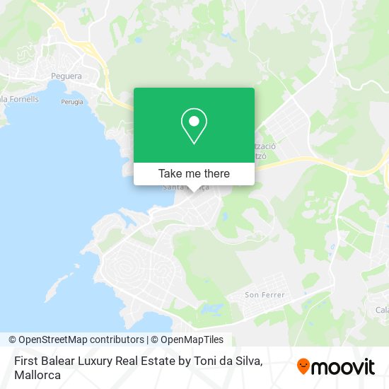 First Balear Luxury Real Estate by Toni da Silva map