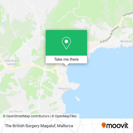 The British Surgery Magaluf map