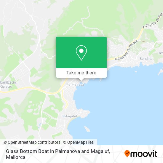 Glass Bottom Boat in Palmanova and Magaluf map