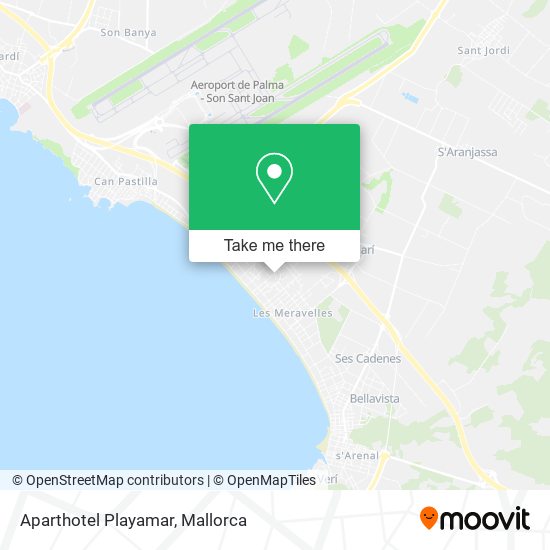 Aparthotel Playamar map