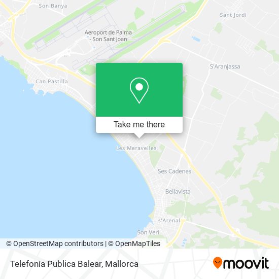 mapa Telefonía Publica Balear