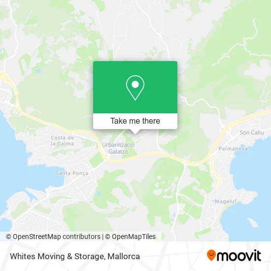 Whites Moving & Storage map