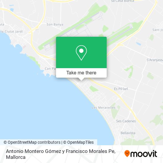 Antonio Montero Gómez y Francisco Morales Pe map