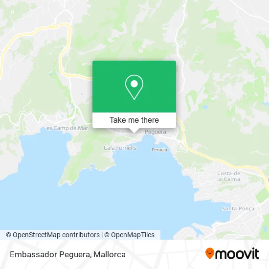 Embassador Peguera map