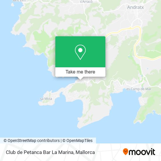 mapa Club de Petanca Bar La Marina