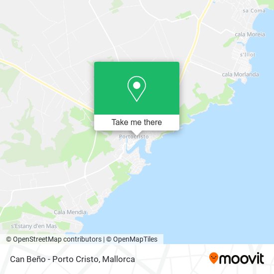 Can Beño - Porto Cristo map