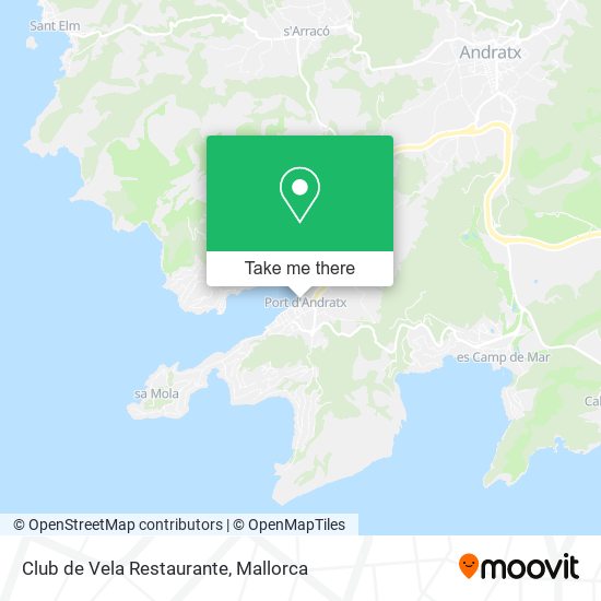 mapa Club de Vela Restaurante