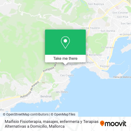Maifisio Fisioterapia, masajes, enfermería y Terapias Alternativas a Domicilio map