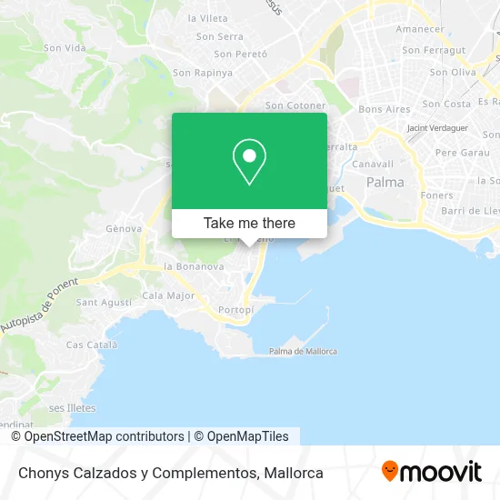 Chonys Calzados y Complementos map