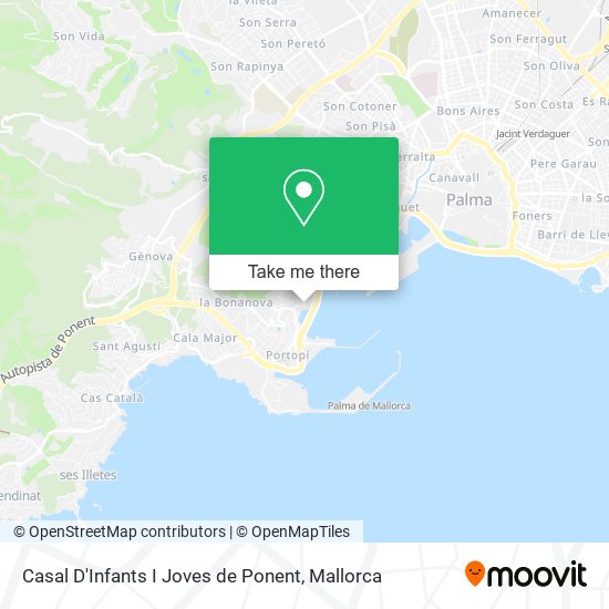 Casal D'Infants I Joves de Ponent map