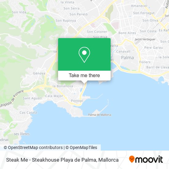 mapa Steak Me - Steakhouse Playa de Palma