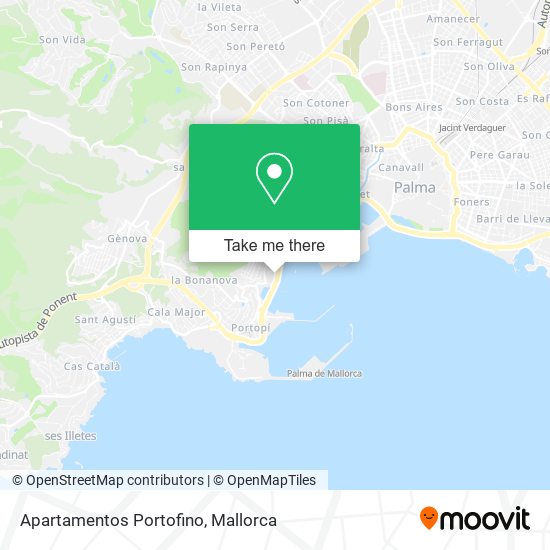 Apartamentos Portofino map