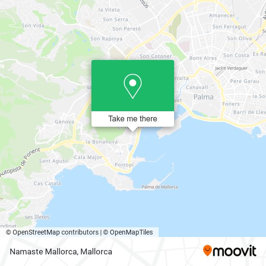 Namaste Mallorca map