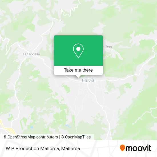W P Production Mallorca map