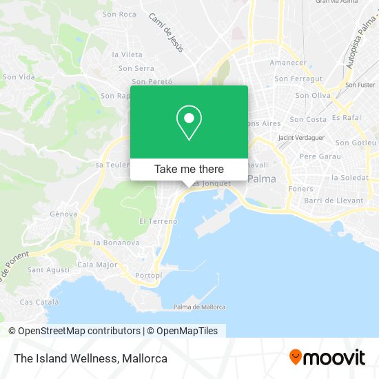 The Island Wellness map