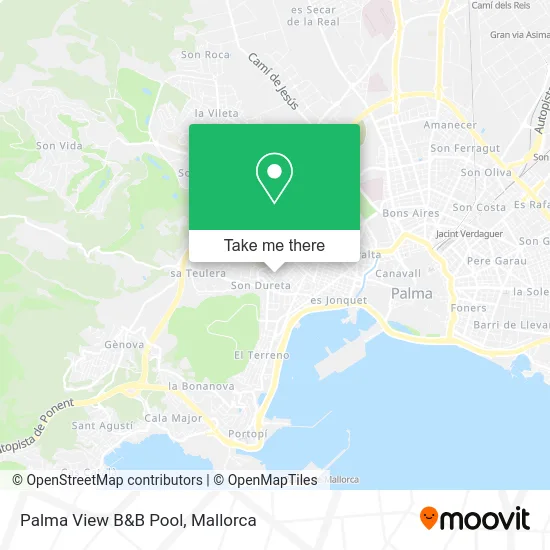 Palma View B&B Pool map