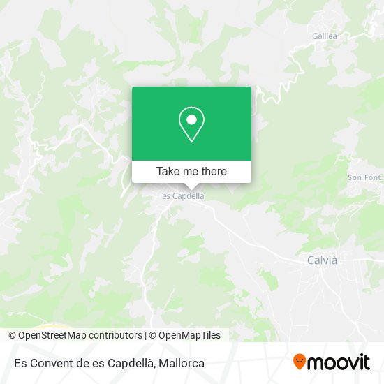 Es Convent de es Capdellà map