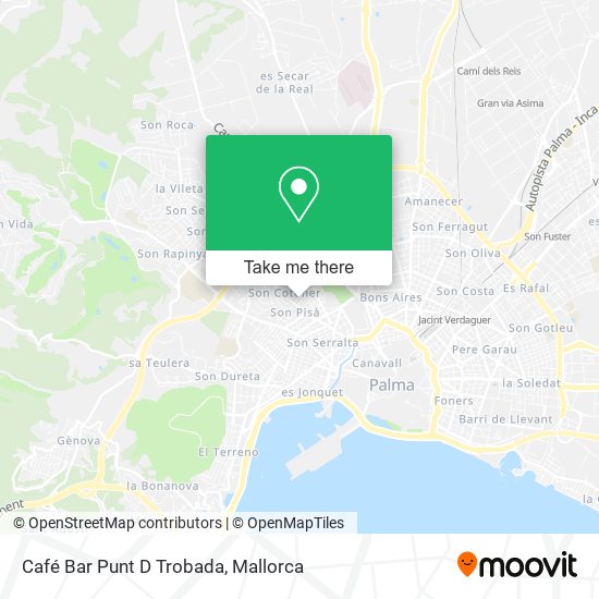 Café Bar Punt D Trobada map
