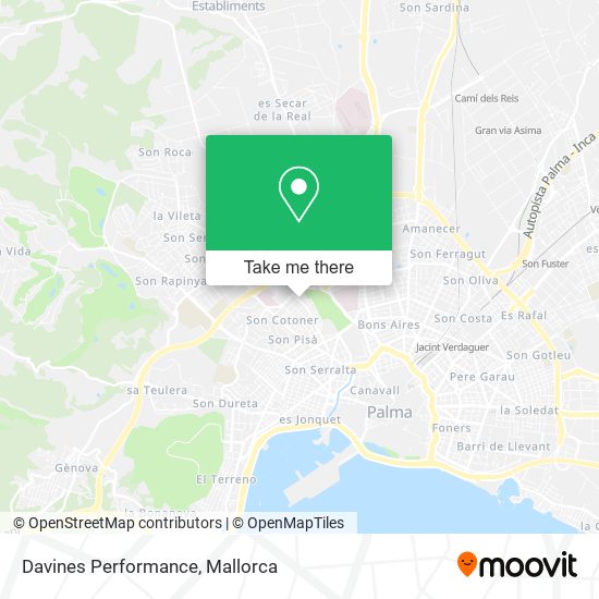 Davines Performance map