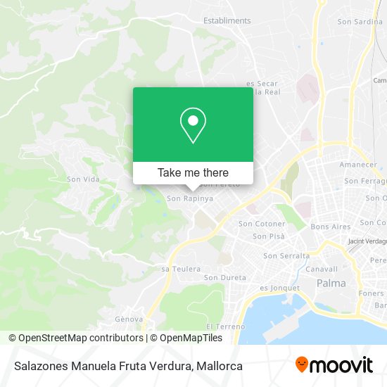 mapa Salazones Manuela Fruta Verdura