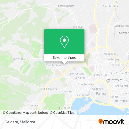 Celcare map