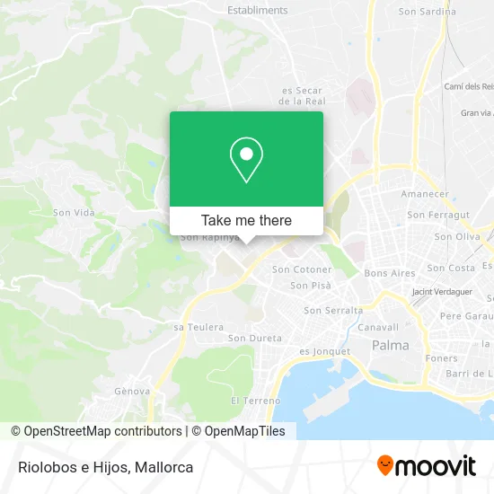 Riolobos e Hijos map