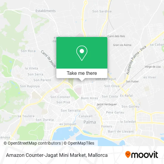 Amazon Counter-Jagat Mini Market map