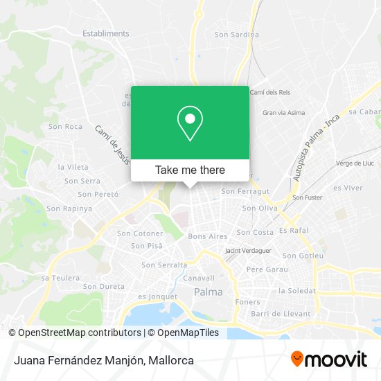 Juana Fernández Manjón map