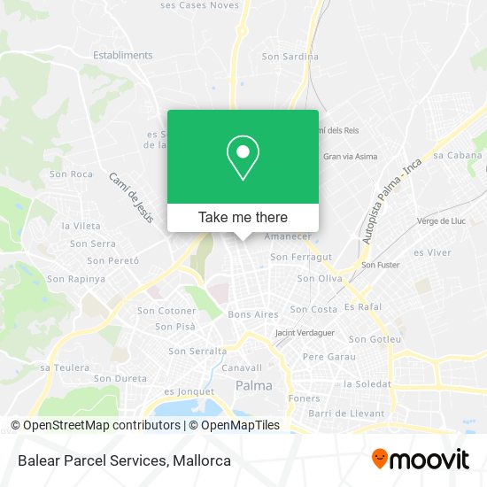 Balear Parcel Services map
