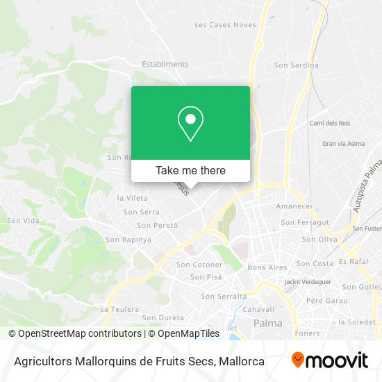 Agricultors Mallorquins de Fruits Secs map