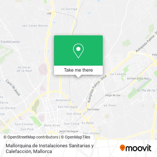 mapa Mallorquina de Instalaciones Sanitarias y Calefacción