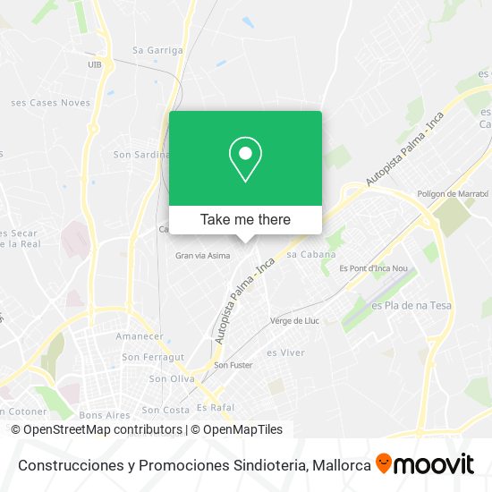 Construcciones y Promociones Sindioteria map