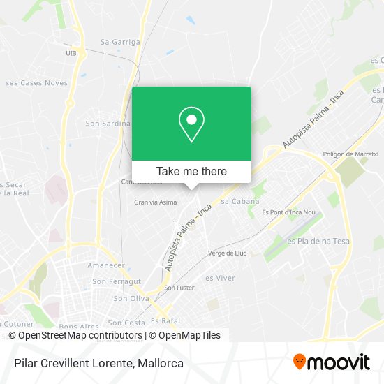 Pilar Crevillent Lorente map