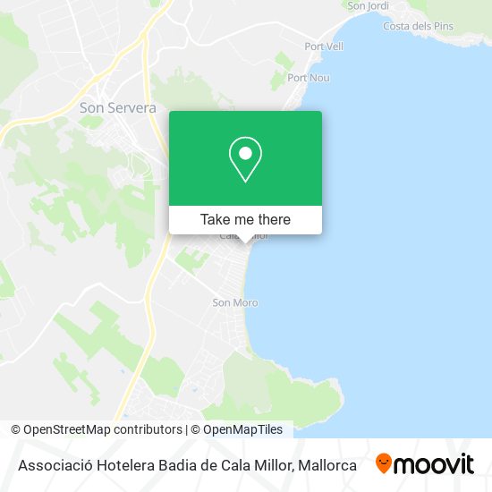 mapa Associació Hotelera Badia de Cala Millor