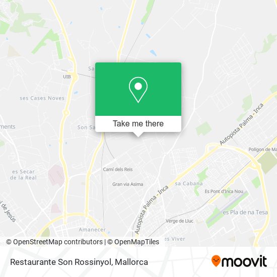Restaurante Son Rossinyol map