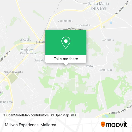 Milivan Experience map