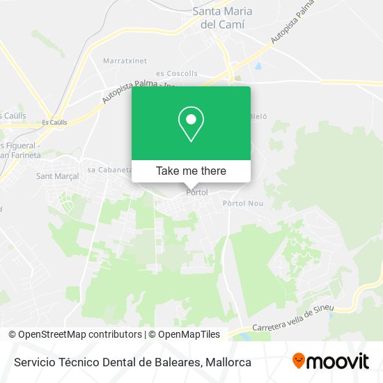 Servicio Técnico Dental de Baleares map