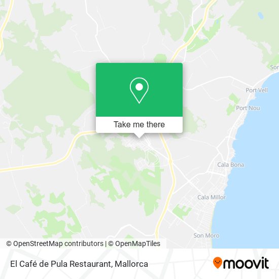 El Café de Pula Restaurant map
