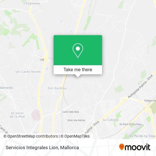 Servicios Integrales Lion map