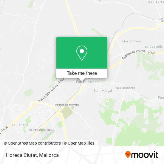 Horeca Ciutat map