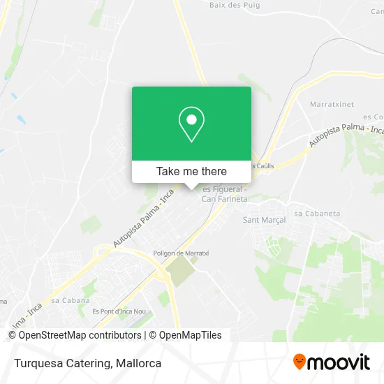 Turquesa Catering map