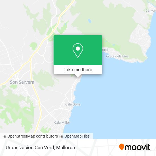 Urbanización Can Verd map