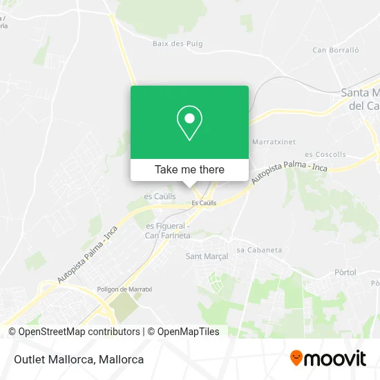 Outlet Mallorca map