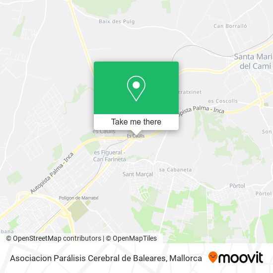 Asociacion Parálisis Cerebral de Baleares map